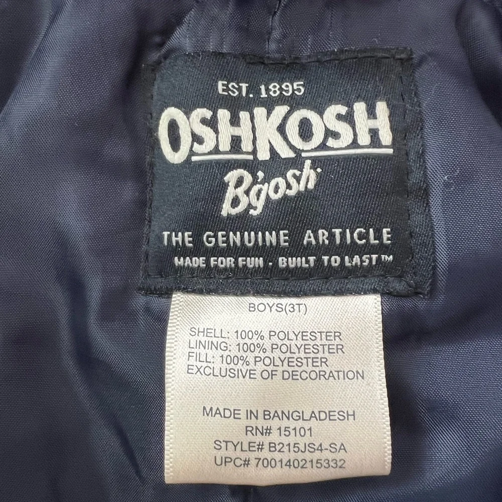 OshKosh B'gosh Vibrant orange and navy blue Jacket